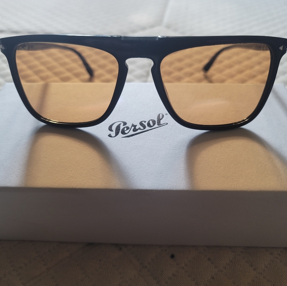 PERSOL LIMITED EDITION Black frames Orange lenses